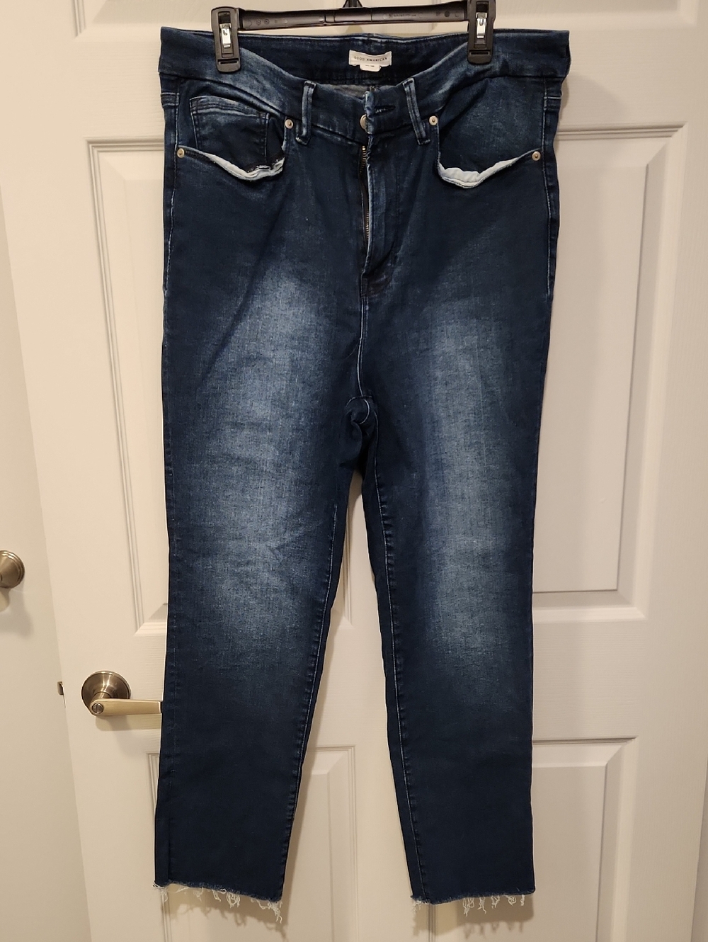 Good American Always Fit Good Legd Skinny Jeans Dwep Blue